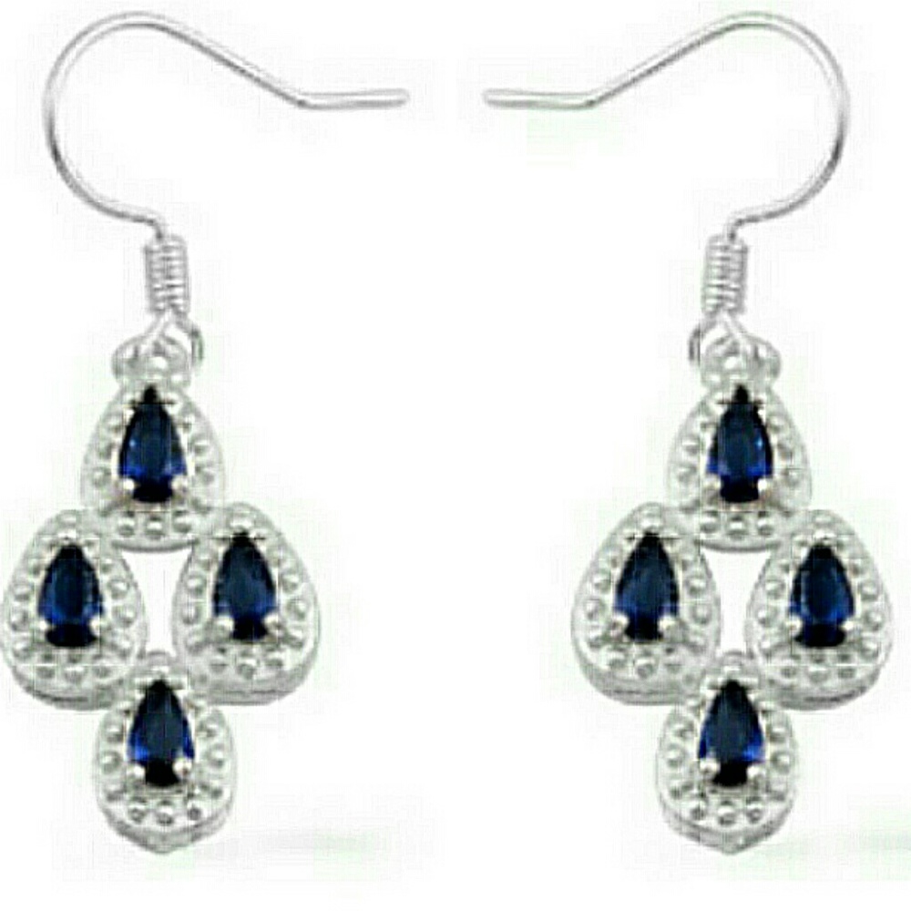 NWOT Gorgeous Cascade Sapphire Earings